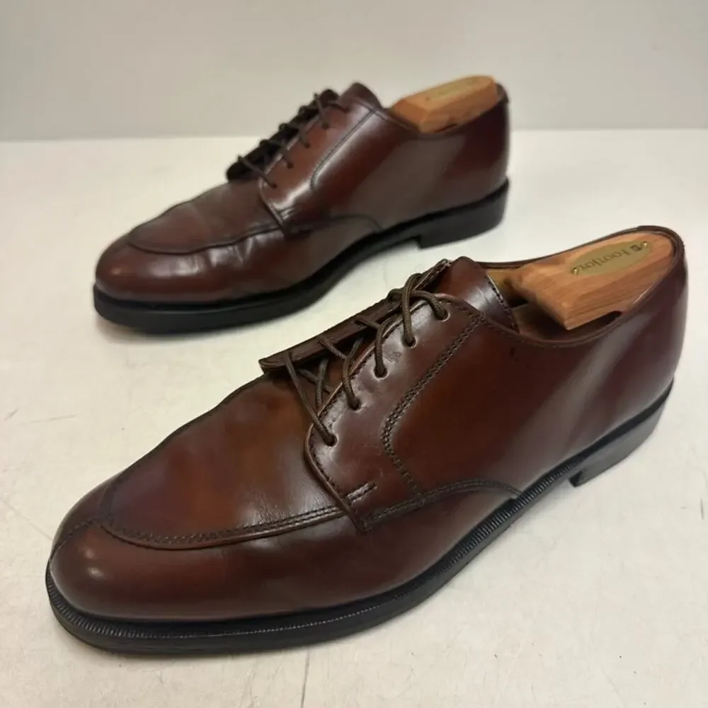 RESOLED Rancourt & Co. x Cole Haan Brown Derby Made in Maine USA VGUC 8.5 D